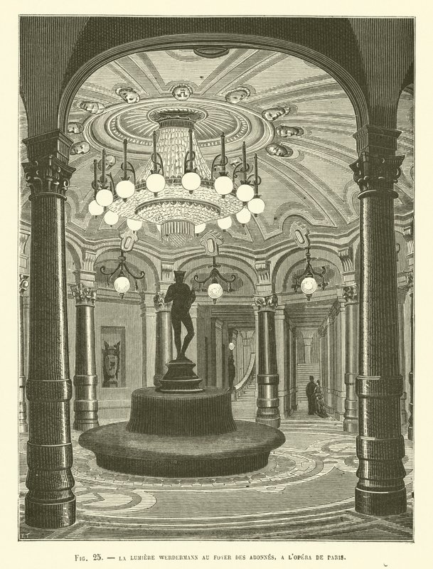 Het Werdermann Licht In De Foyer Van De Abonnees, In De Opera Van Parijs door French School