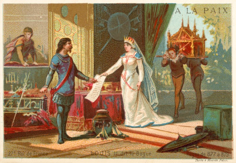 Lodewijk II van Frankrijk door French School