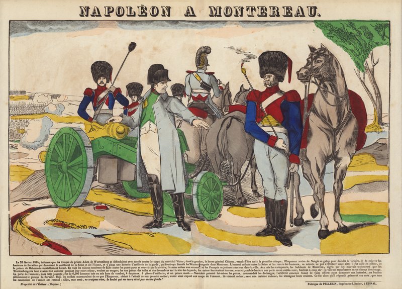 Napoleon bij Montereau door French School