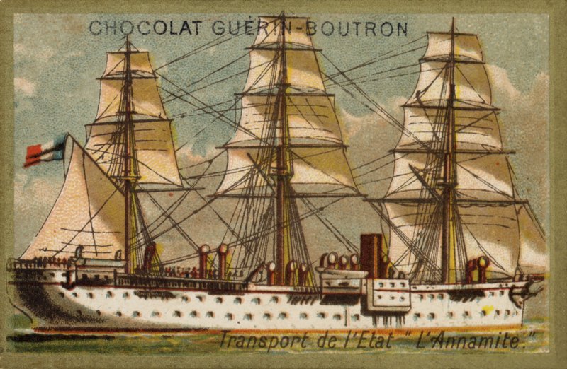 Transportschip Annamite door French School