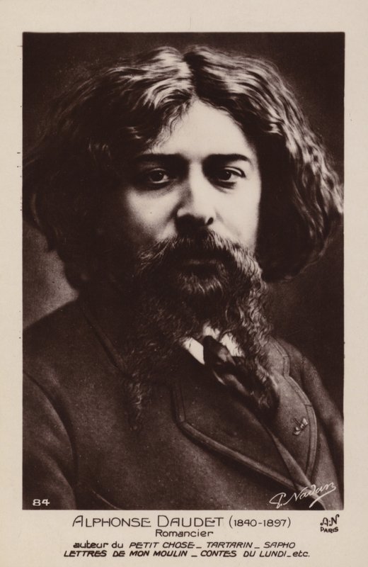 Alphonse Daudet (1840-1897), Franse romanschrijver door French Photographer