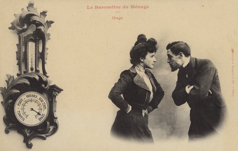 Barometer van een relatie, storm door French Photographer