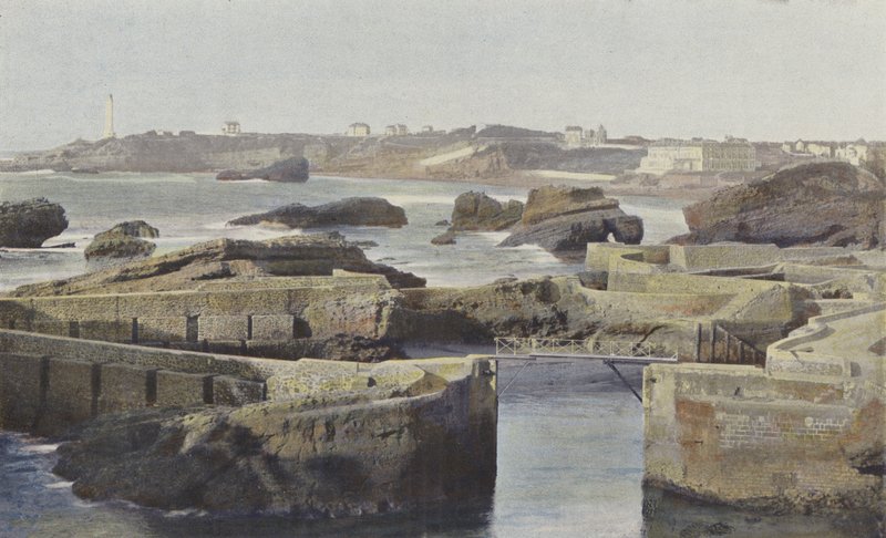 Biarritz, Vissershaven door French Photographer
