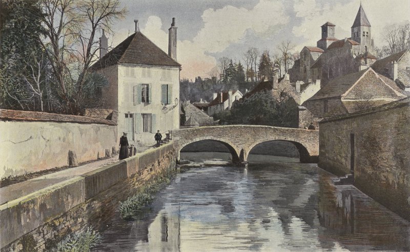 Châtillon-sur-Seine, Sint-Vorleskerk en Perthuis-au-Loup door French Photographer