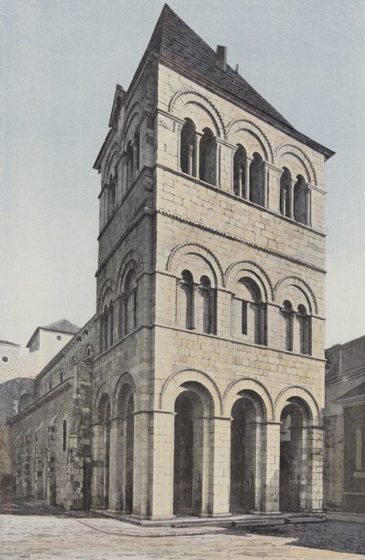 Ébreuil, Kerk, Noordwestaanzicht door French Photographer
