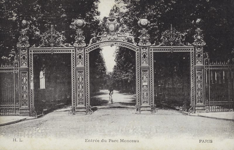 Ingang, Parc Monceau, Parijs door French Photographer