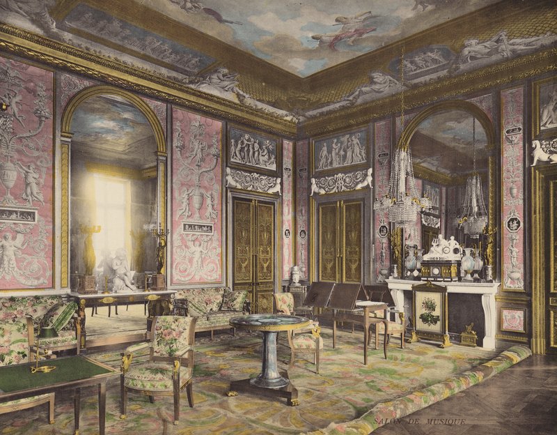 Fontainebleau: Salon de Musique door French Photographer
