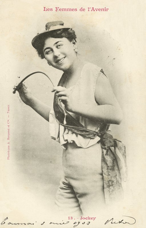 Jockey, Vrouw van de Toekomst door French Photographer