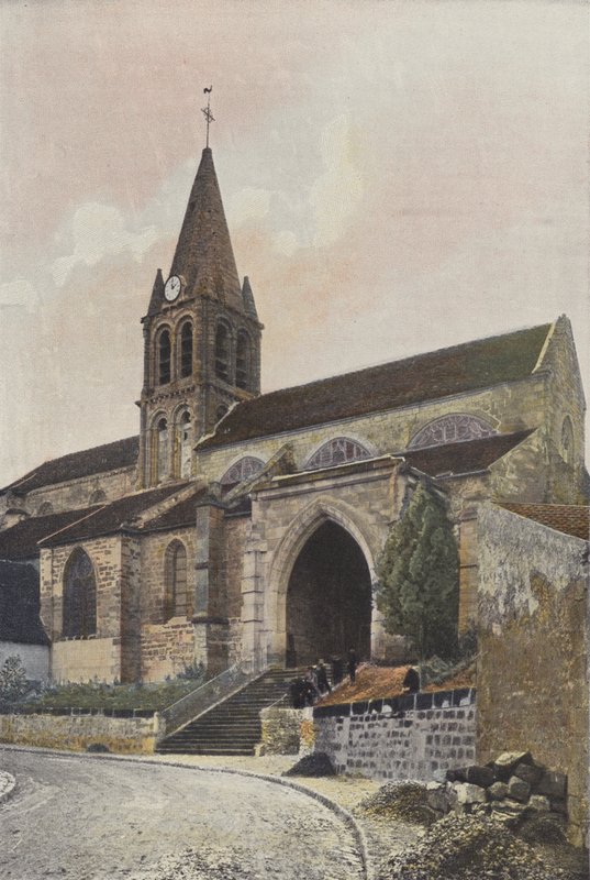 Jouy-le-Moutier, kerk door French Photographer