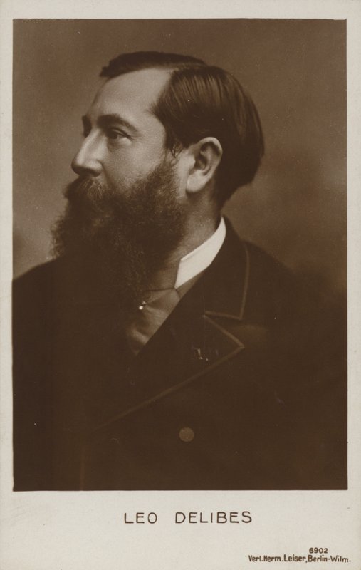 Leo Delibes, Franse componist (1836-1891) door French Photographer