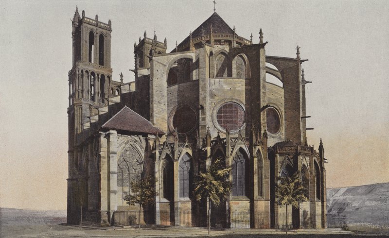 Mantes, kerk Notre-Dame door French Photographer