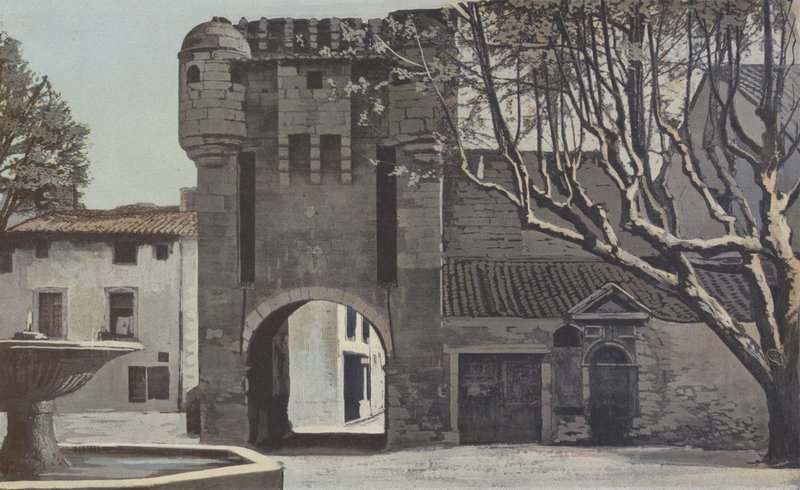 Monteux, Stadspoort door French Photographer