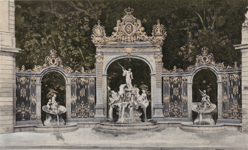 Nancy, Place Stanislas, fontein van Neptunus door French Photographer
