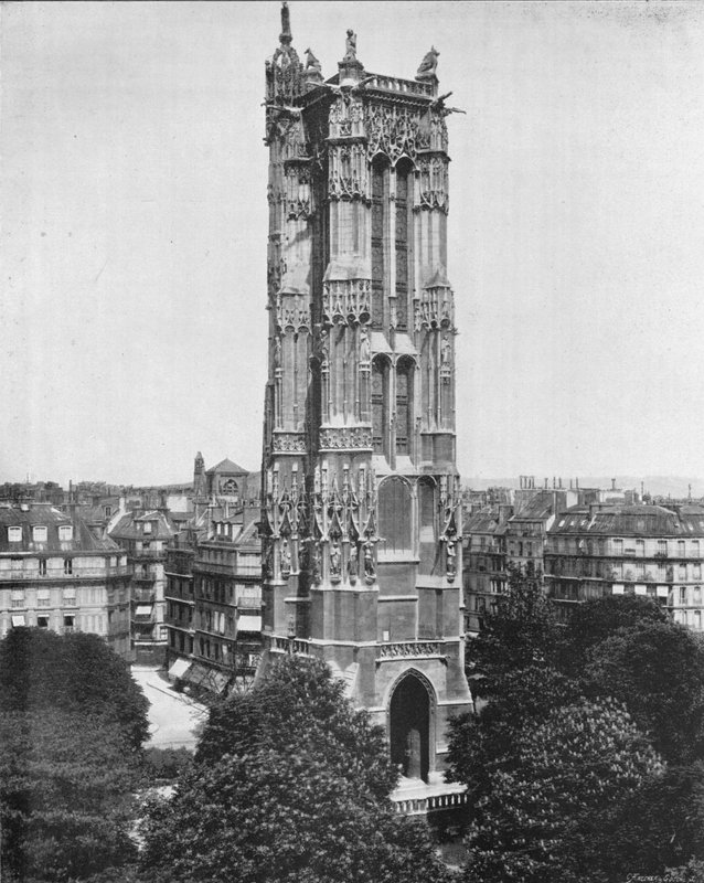 Parijs - De Saint-Jacques Toren door French Photographer