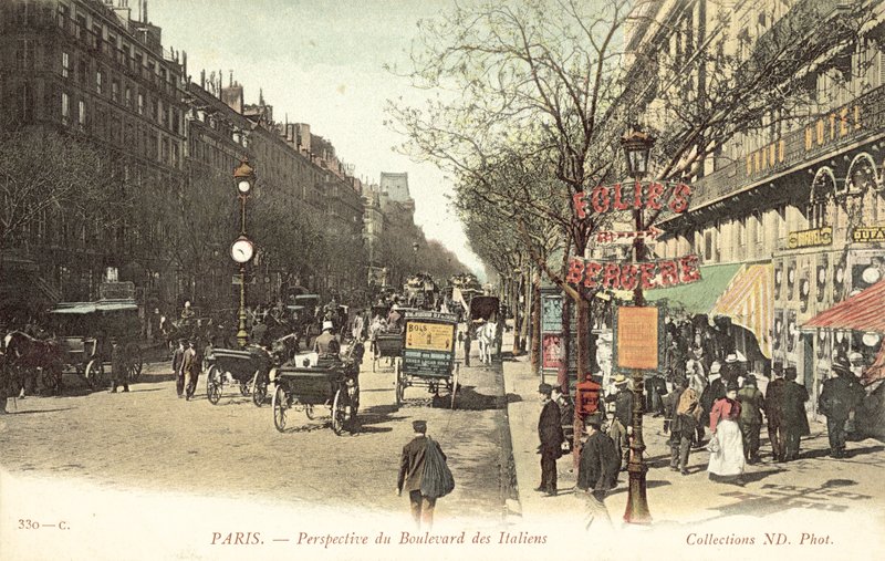 Parijs, Boulevard des Italiens door French Photographer