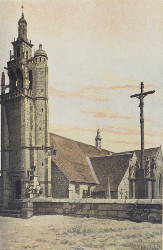Ploubezre, Kerk, Ensemble ZW door French Photographer