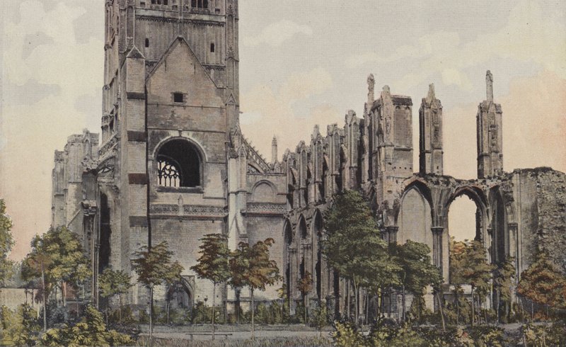 Saint-Omer, Ruïnes van de abdij van Saint-Bertin door French Photographer