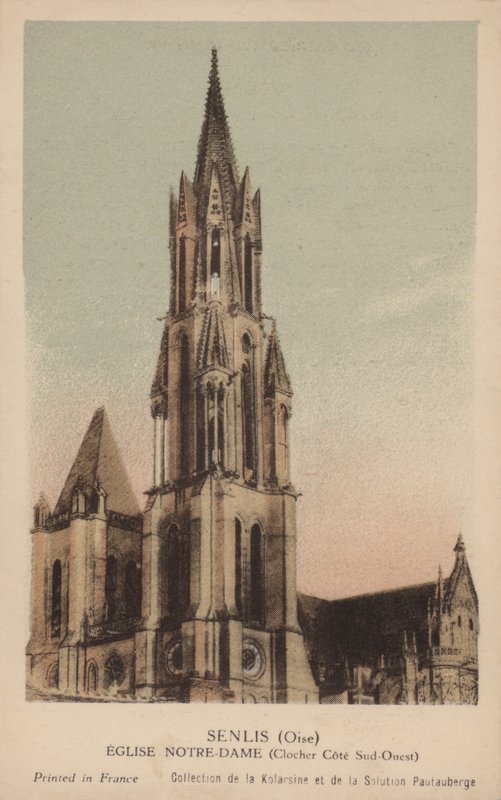 Senlis, Kerk Notre Dame door French Photographer