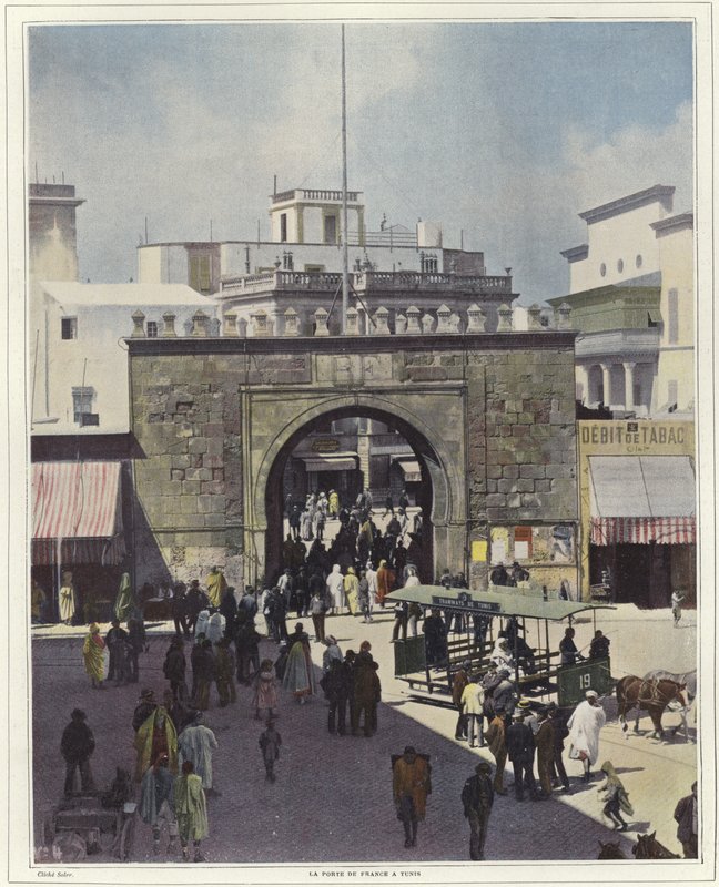 De Zeepoort in Tunis door French Photographer