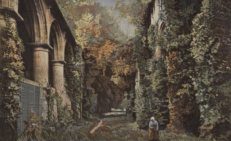 Valmont, Ruïnes van de oude abdij door French Photographer
