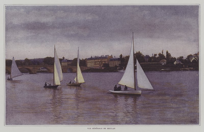 Uitzicht op Meulan-en-Yvelines, Parijs door French Photographer