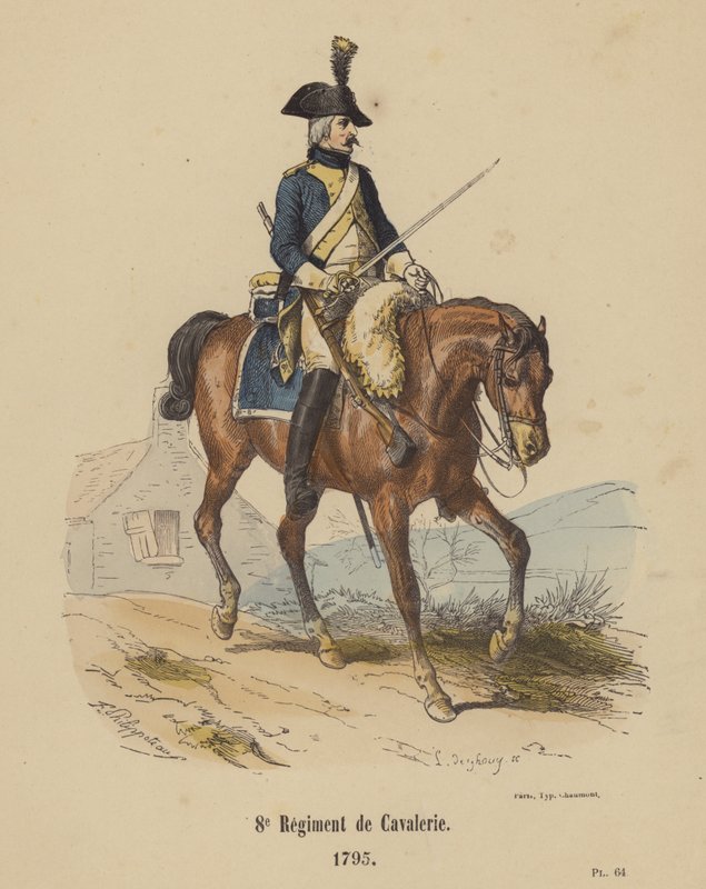 8e Regiment Cavalerie door French School