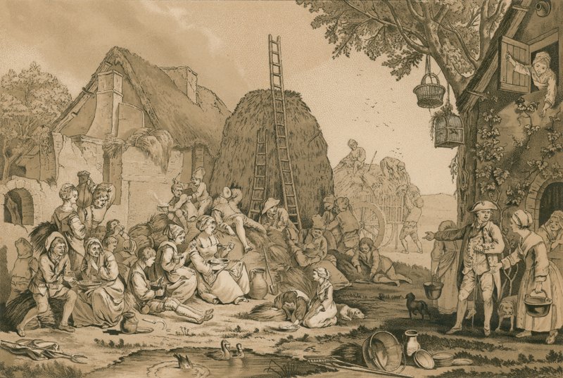 Een Boerderij door French School