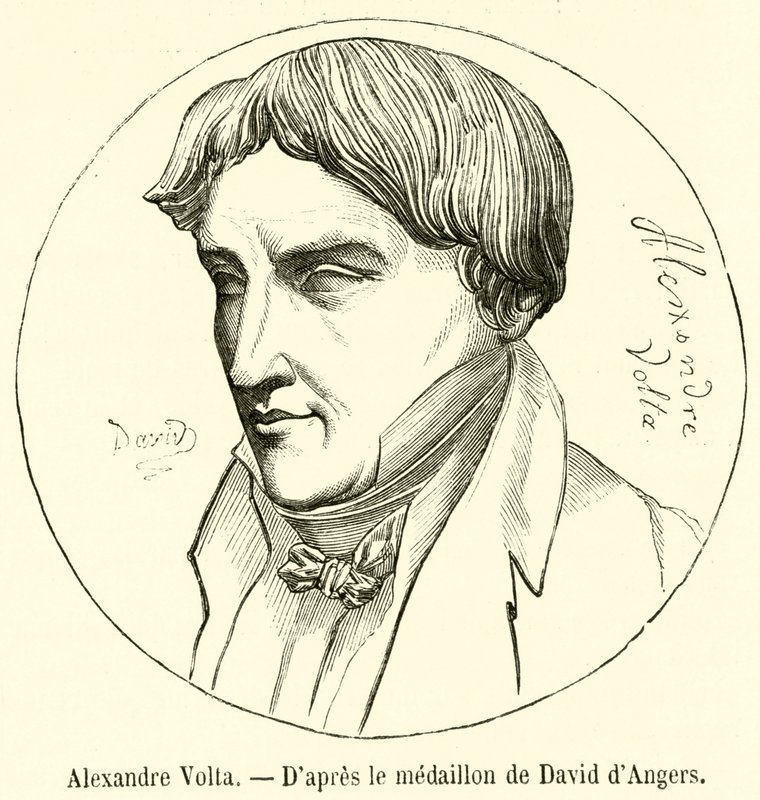 Alessandro Volta door French School
