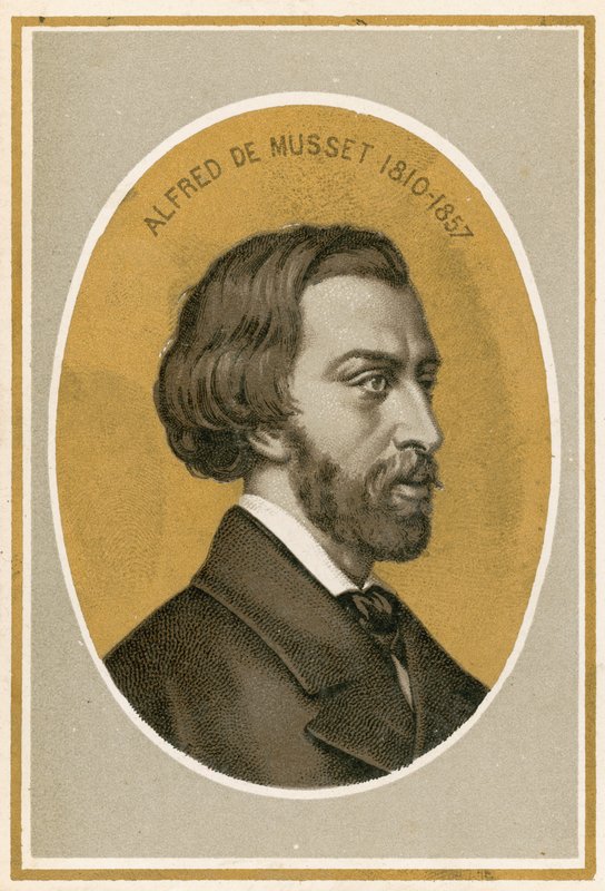 Alfred de Musset door French School