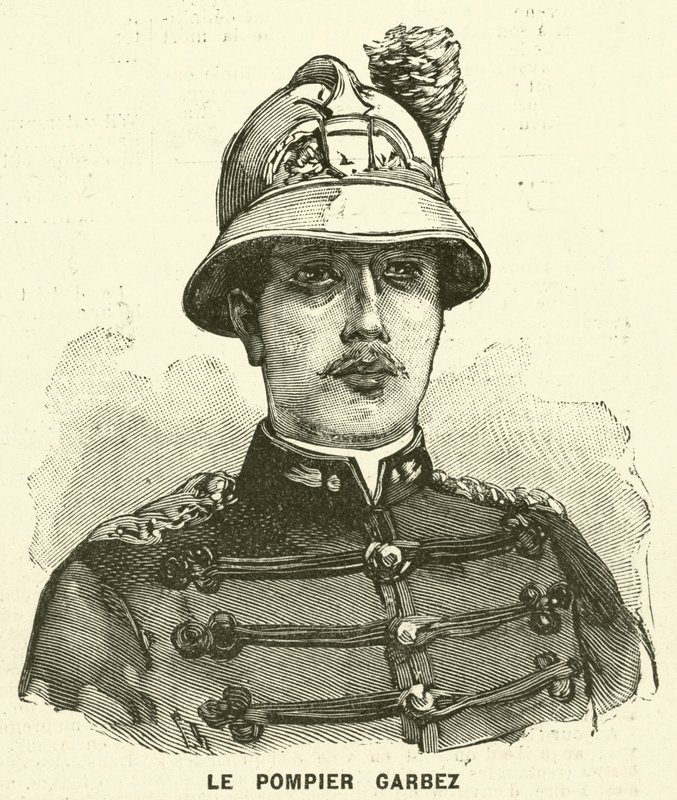 Alphonse Garbez, Franse brandweerman door French School