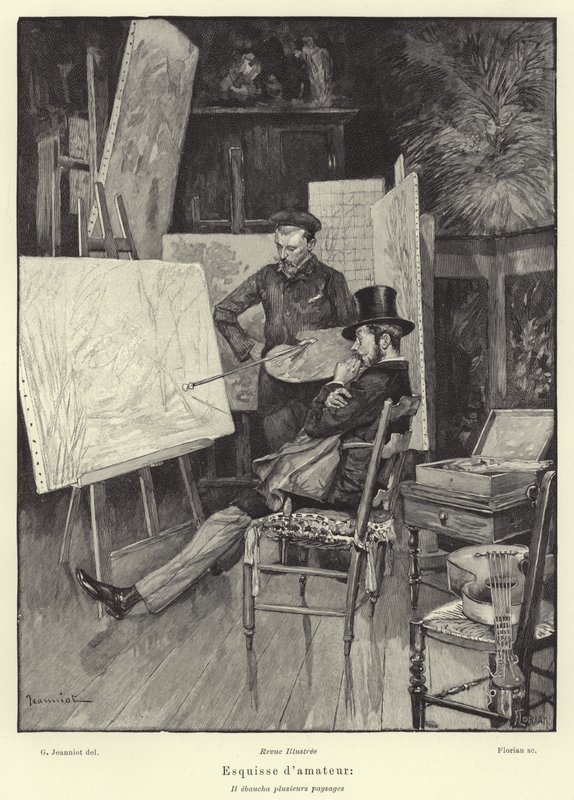 Amateur schets door French School