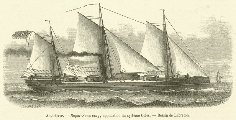 Angleterre, Royal-Sovereing, toepassing van het Coles-systeem door French School