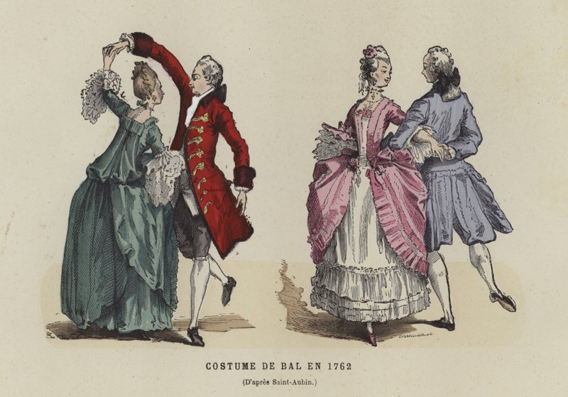 Bal kostuum, 1762 door French School