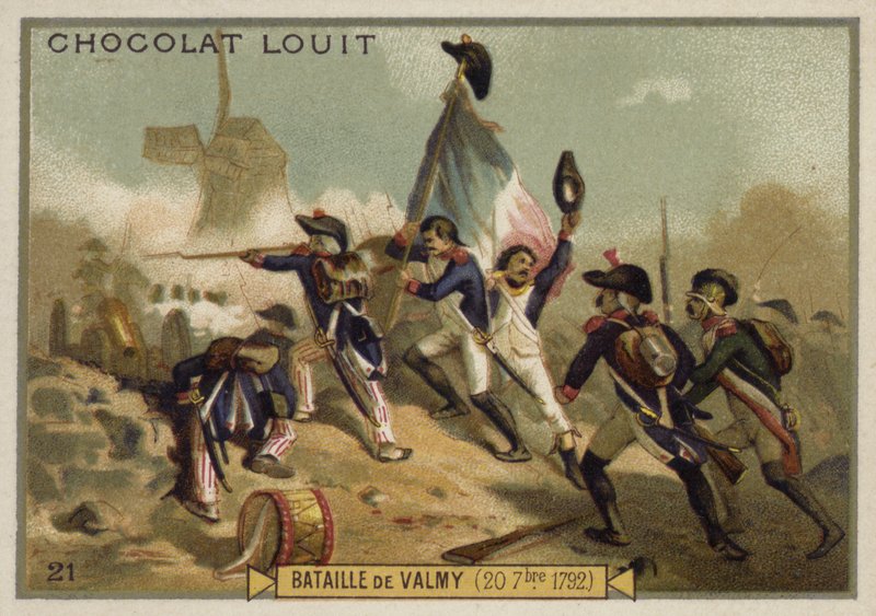 Slag bij Valmy, Frankrijk, 20 september 1792 door French School