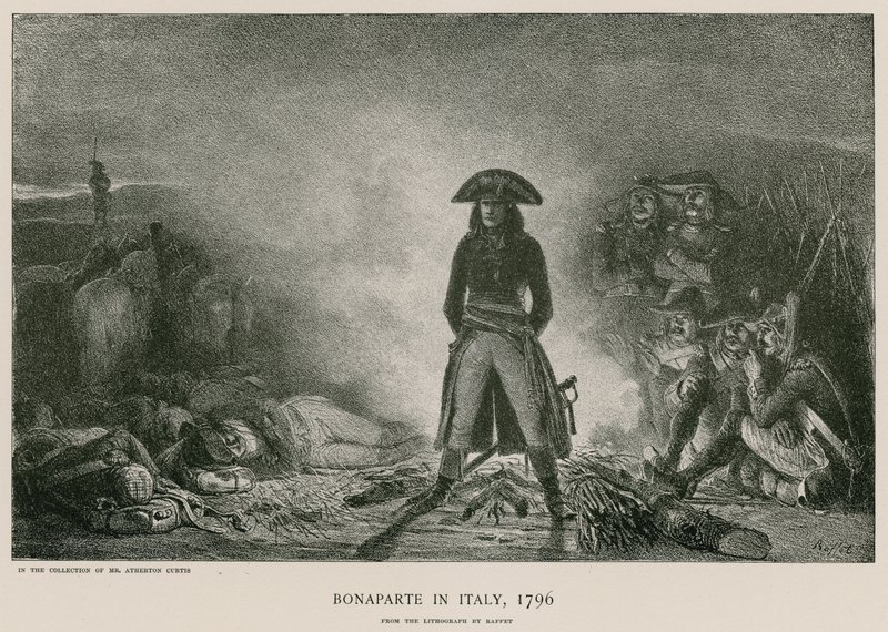 Bonaparte in Italië door French School