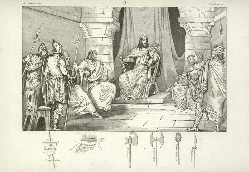 Charibert I, Frankische koning van Parijs door French School