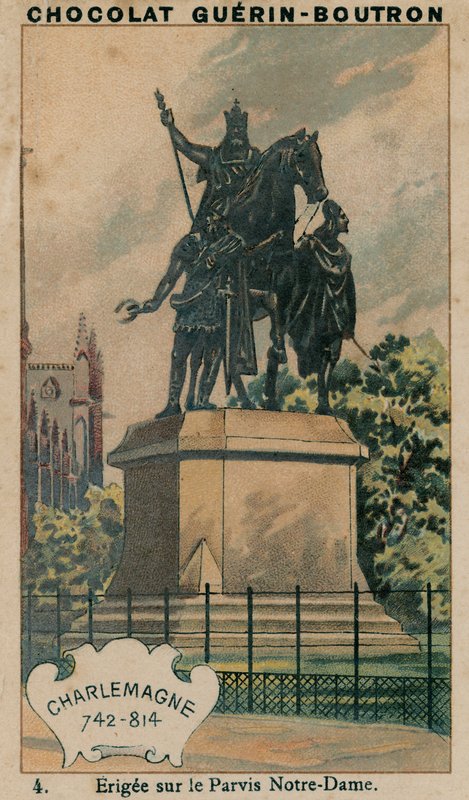 Karel de Grote, 742-814, Opgericht op het Parvis Notre-Dame door French School