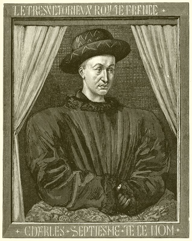 Karel VII door French School