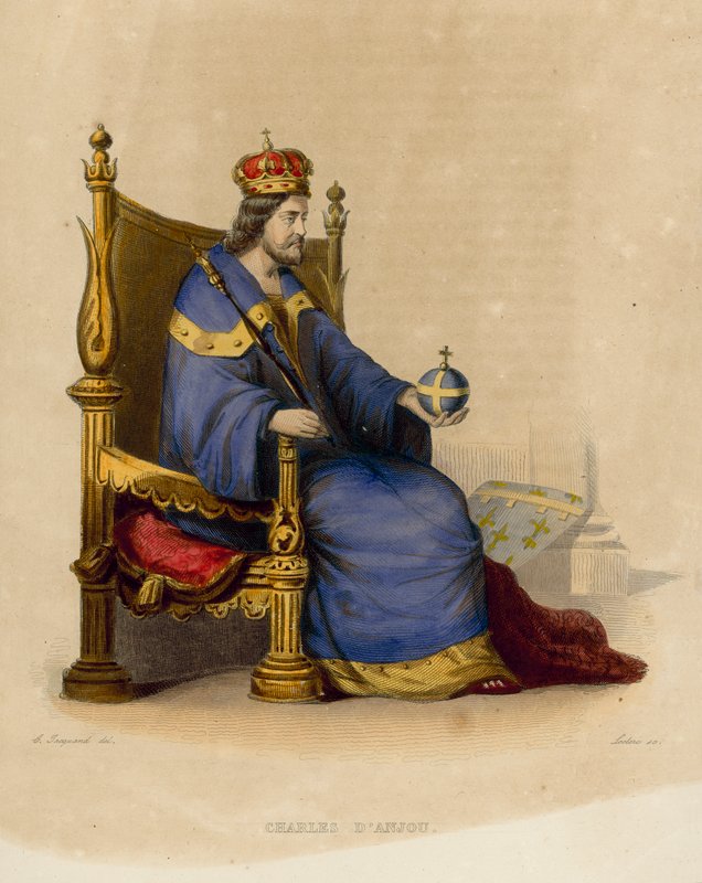 Karel van Anjou door French School