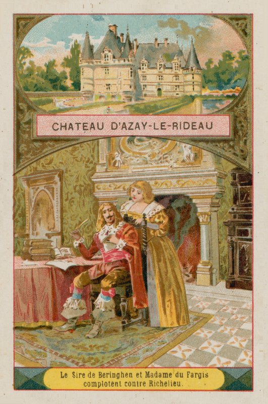 Kasteel van Azay-le-Rideau door French School