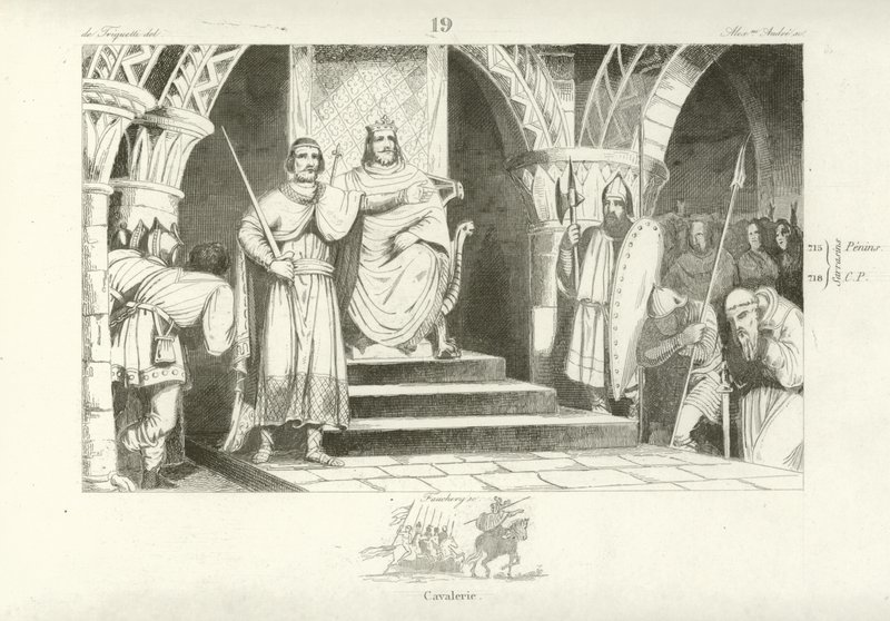 Chilperik II, koning van de Franken door French School