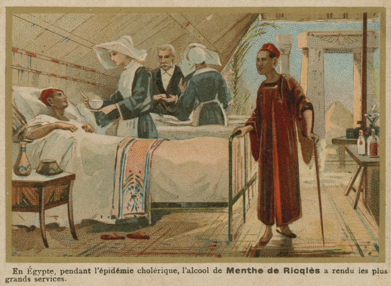 Cholera-epidemie in Egypte door French School