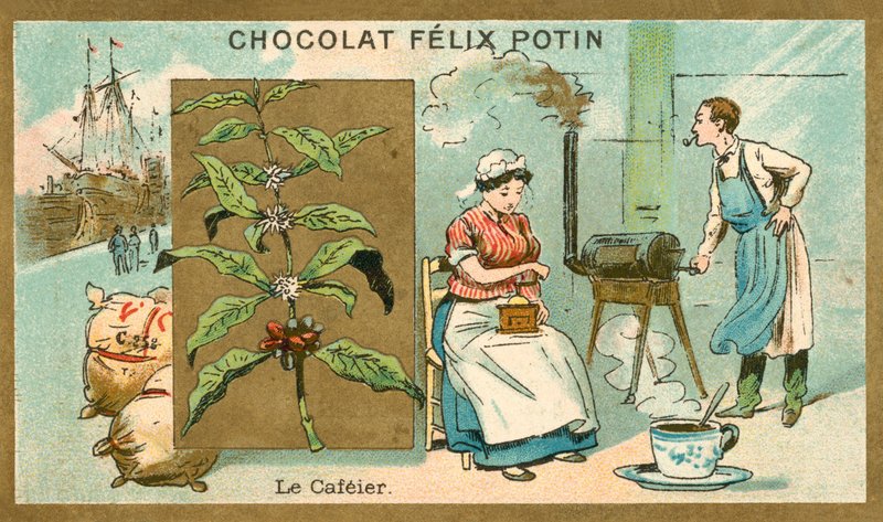 Koffie (chromolitho) door French School