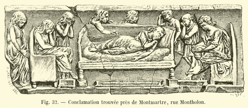 Conclamatie gevonden nabij Montmartre, Rue Montholon door French School