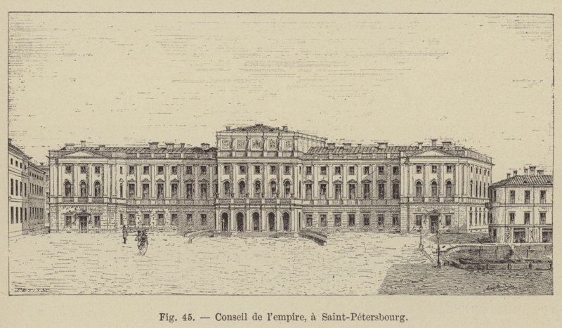 Raad van het rijk, in Sint-Petersburg door French School