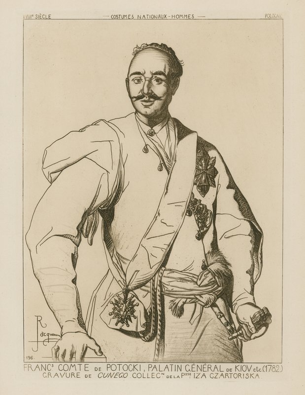 Graaf Potocki, Palatijnse Generaal van Kiev (1782) door French School