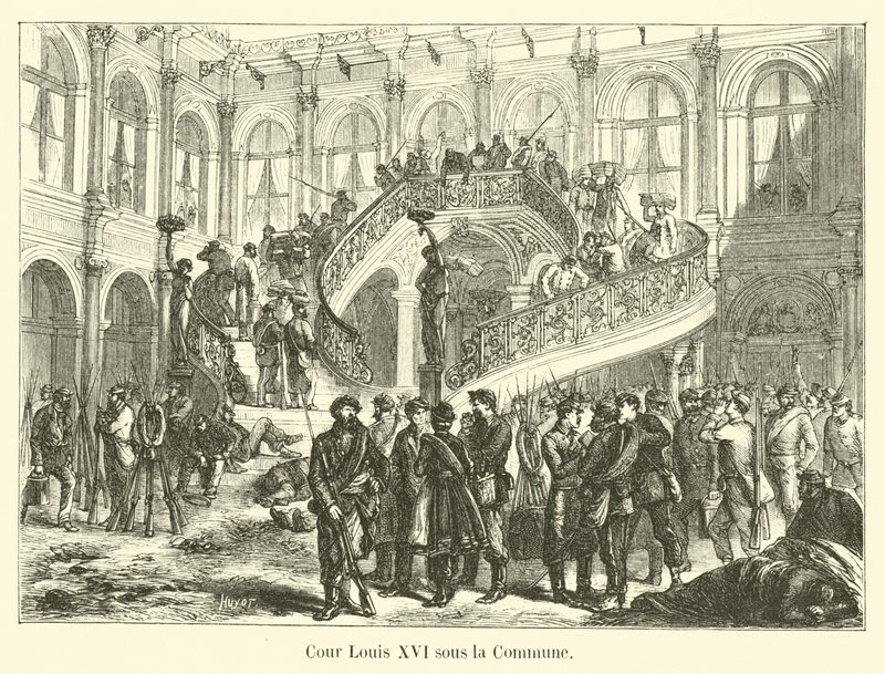 Binnenplaats Lodewijk XVI onder de Commune door French School
