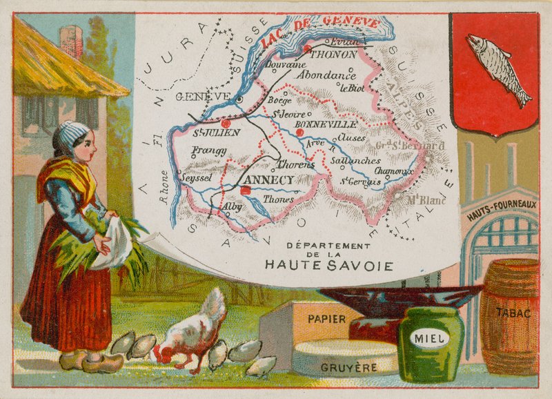 Departement Haute Savoie in oost Frankrijk door French School