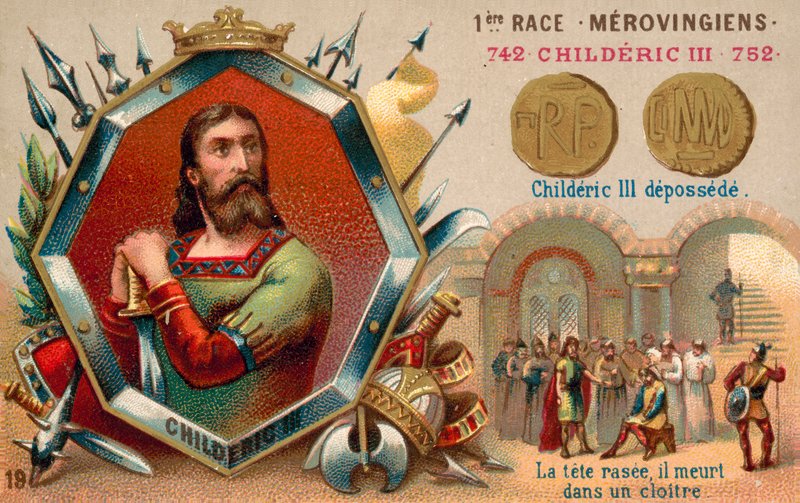 Afzetting van Childerik III, 752 door French School