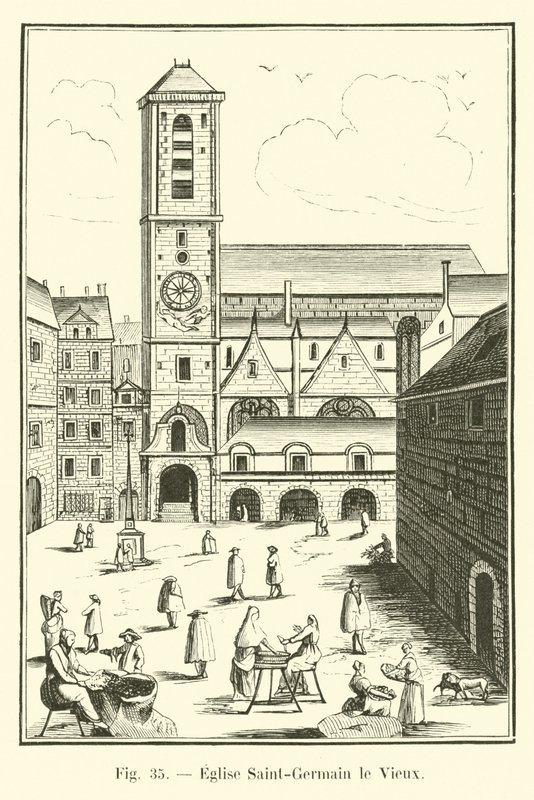 Kerk Saint-Germain le Vieux door French School